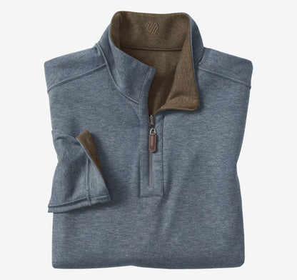Icon Reversible Quarter-Zip - Brown/Blue