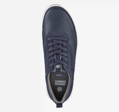 Lucas U-Throat - Navy Full-Grain Leather/Suede