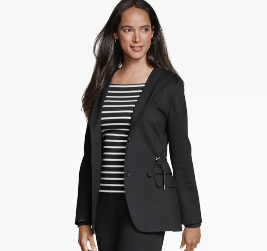 XC Flex® Shawl-Collar Blazer with Hood - Black