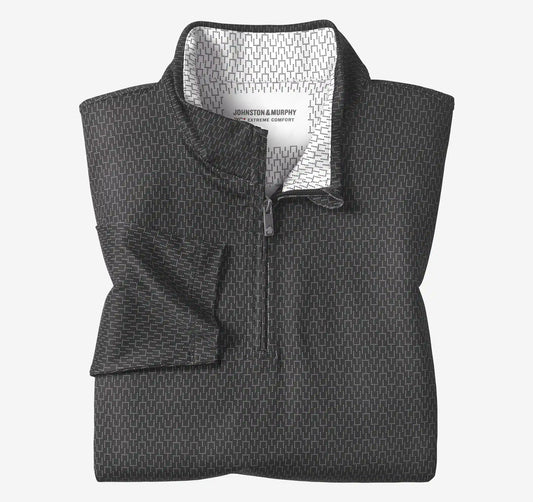 Game Day XC+™ Goal Post Print Quarter-Zip - Black