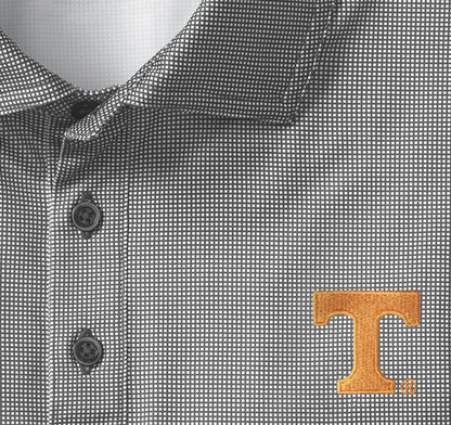 Collegiate XC+™ Gingham Polo - University of Tennessee - Black Shirt