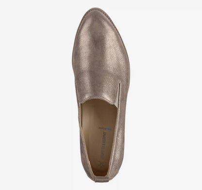 Ulyssa Slip-On - Taupe Italian Metallic Kid Suede