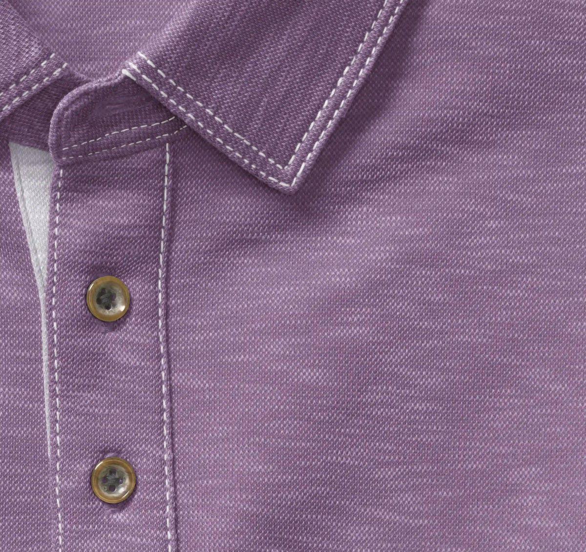 Vintage Slub Polo - Purple