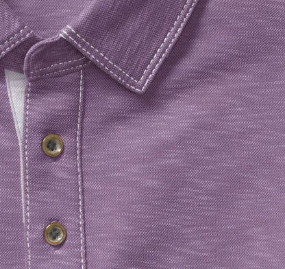 Vintage Slub Polo - Purple