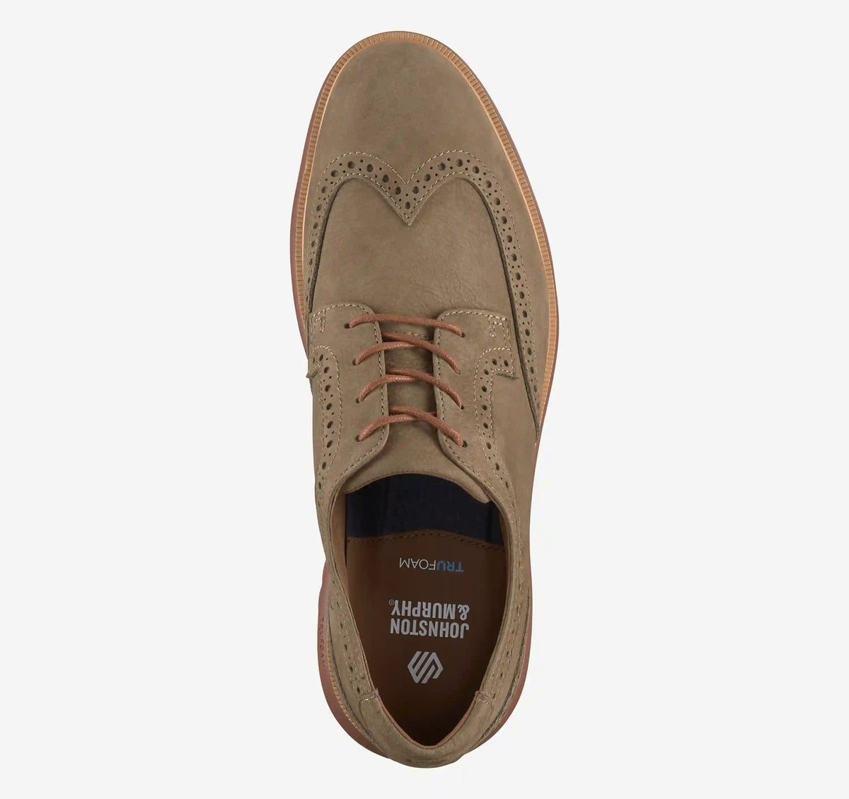 Larkin Wingtip - Taupe Nubuck