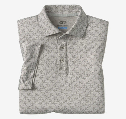 XC4® Performance Print Polos + Cool Degree® - Gray Airplane