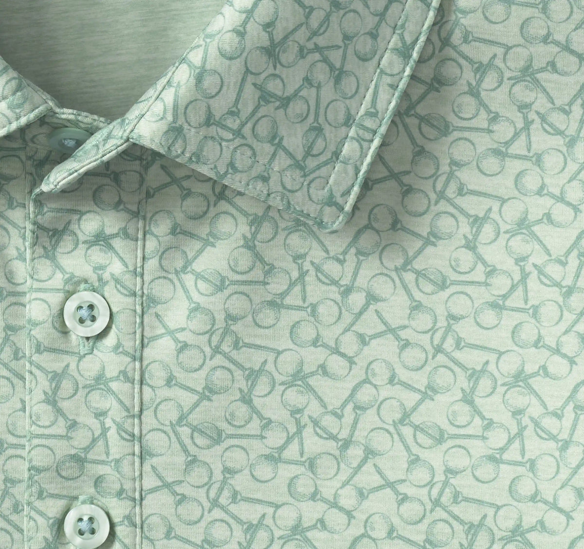 XC+™ Ace Performance Polo - Surf Green Golf Ball