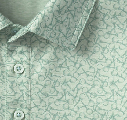 XC+™ Ace Performance Polo - Surf Green Golf Ball