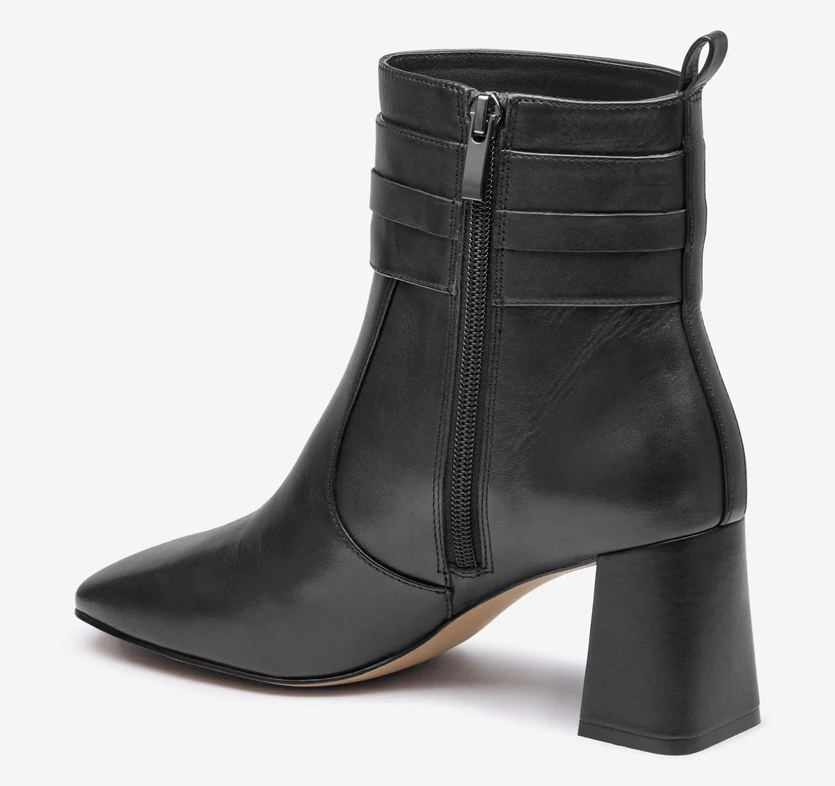 Whitney Chain Bootie - Black Nappa Leather