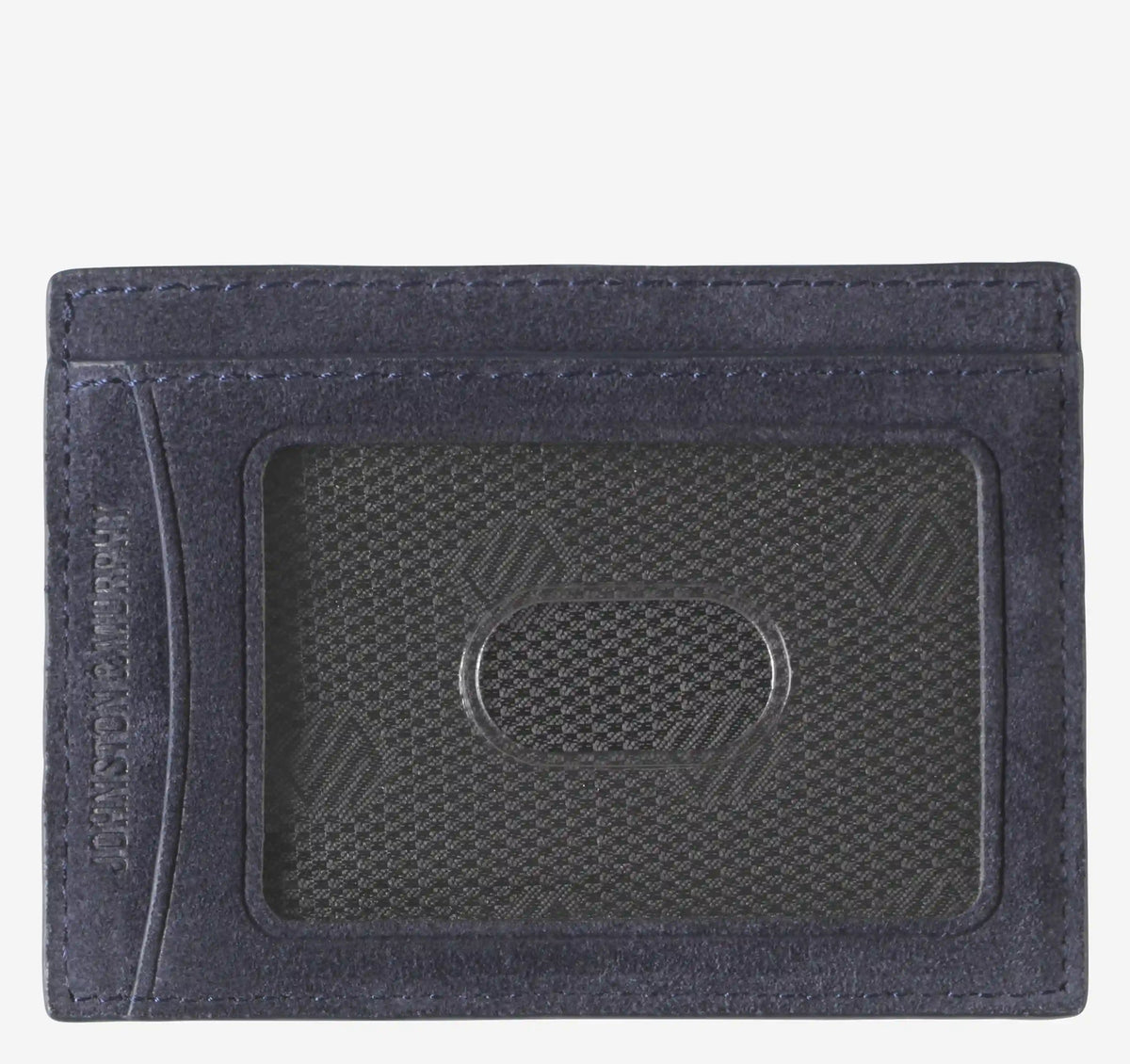 Suede Basketweave Weekender Wallet - Navy