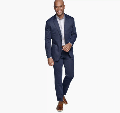 XC Flex® Pinnacle Knit Blazer - Navy Birdseye