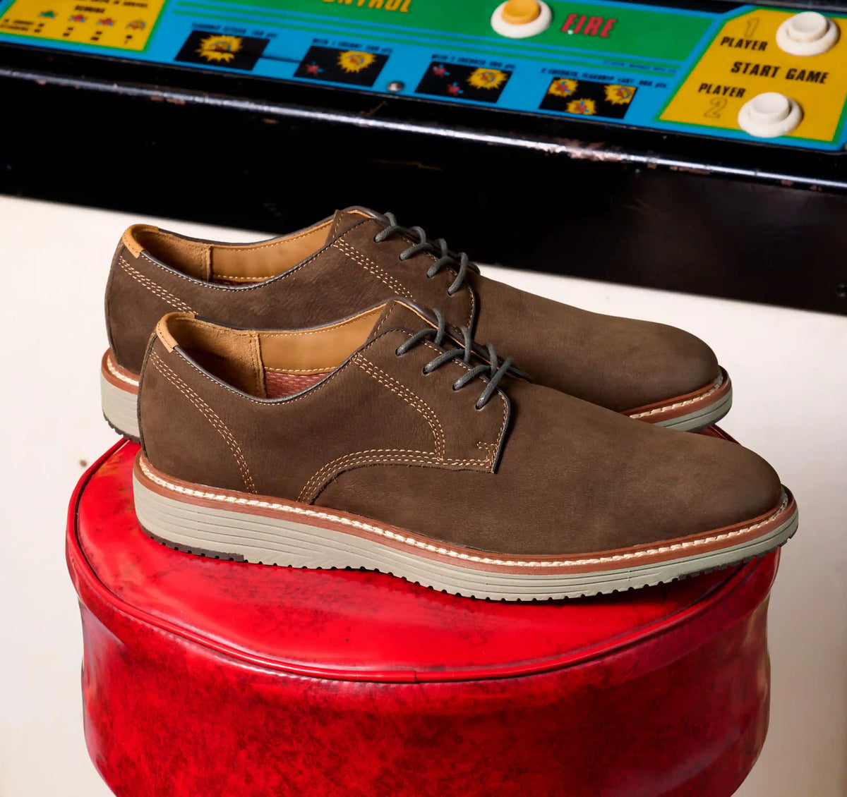 Upton Plain Toe - Dark Brown Nubuck
