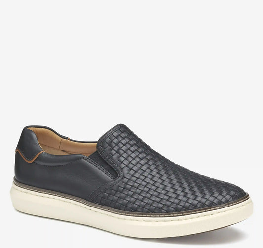 McGuffey 2 Woven Slip-On - Black Woven Full Grain