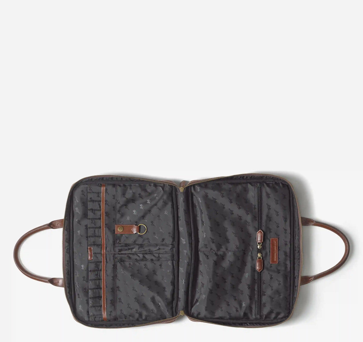 Whitmore Hand-Painted Briefcase - Brown