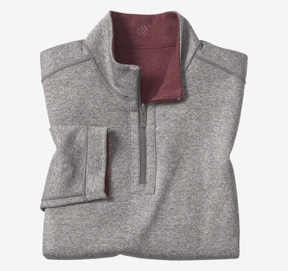 XC+™ Fusion Reversible Quarter-Zip - Burgundy/Charcoal