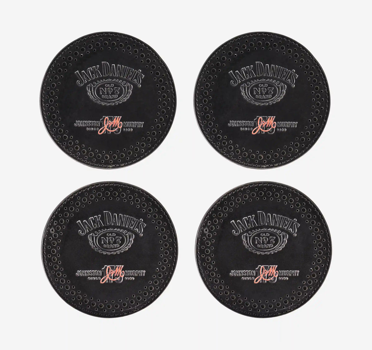 Jack Daniel's x JM 175th Leather Coaster Set - Black