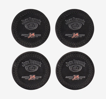 Jack Daniel's x JM 175th Leather Coaster Set - Black
