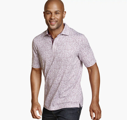 Game Day XC+™ Multi-Sport Print Polo - Burgundy