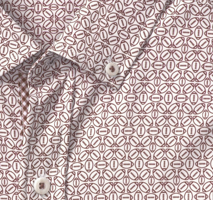 Game Day XC+™ Long-Sleeve Football Print Shirt - Burgundy