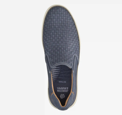 McGuffey 2 Woven Slip-On - Navy Woven Tumbled Nubuck