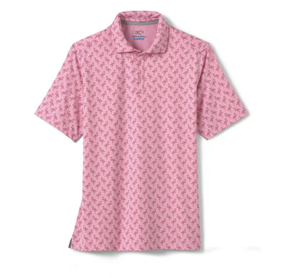 XC4® Performance Print Polos + Cool Degree® - Pink Flamingo