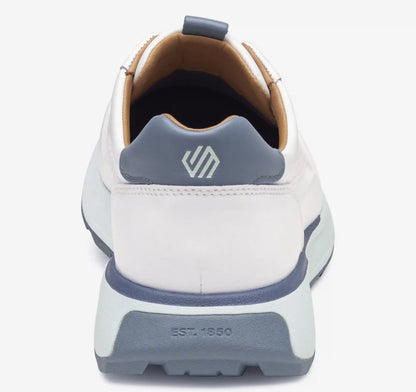 Douglas U-Throat Jogger - White/Gray Full-Grain Leather