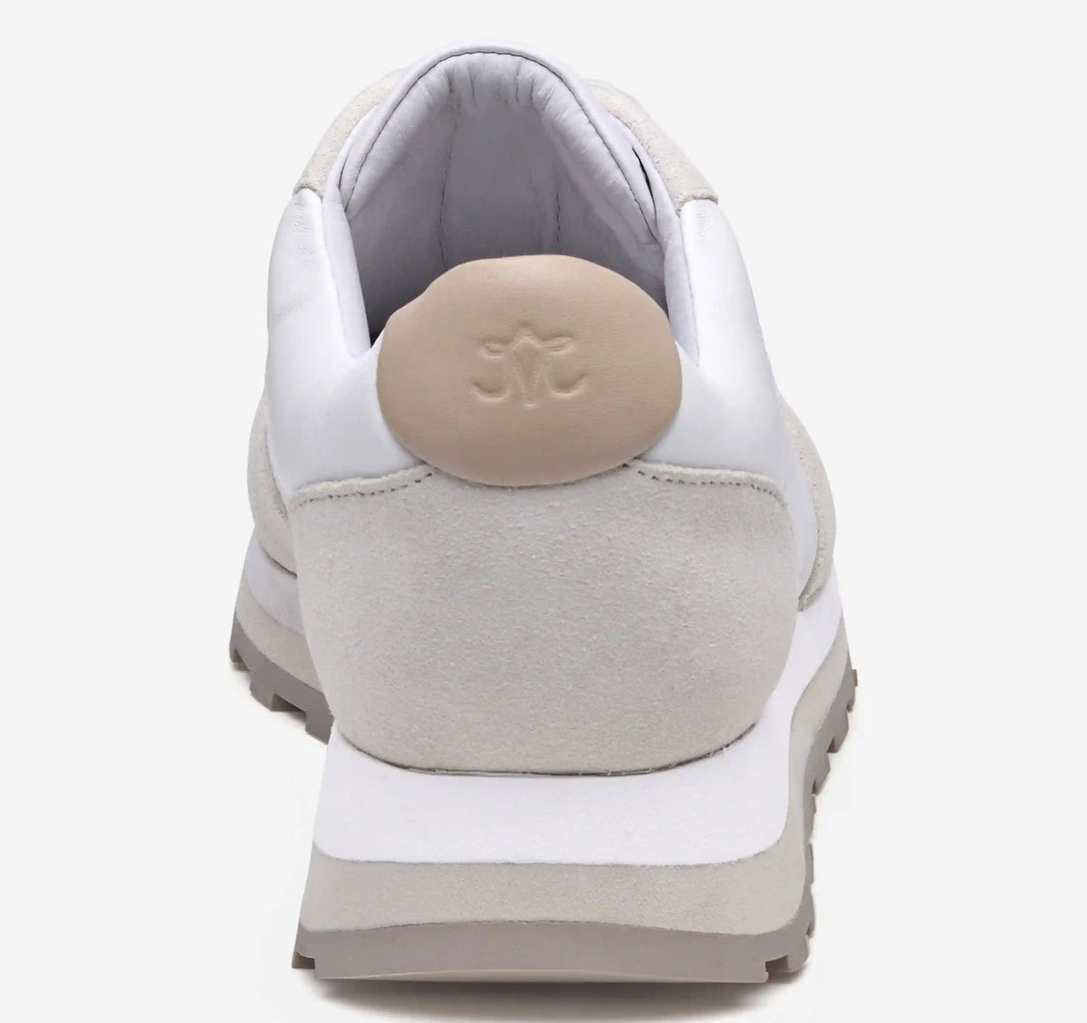 Piper T-Toe Lace-Up - White Nappa Leather/Suede