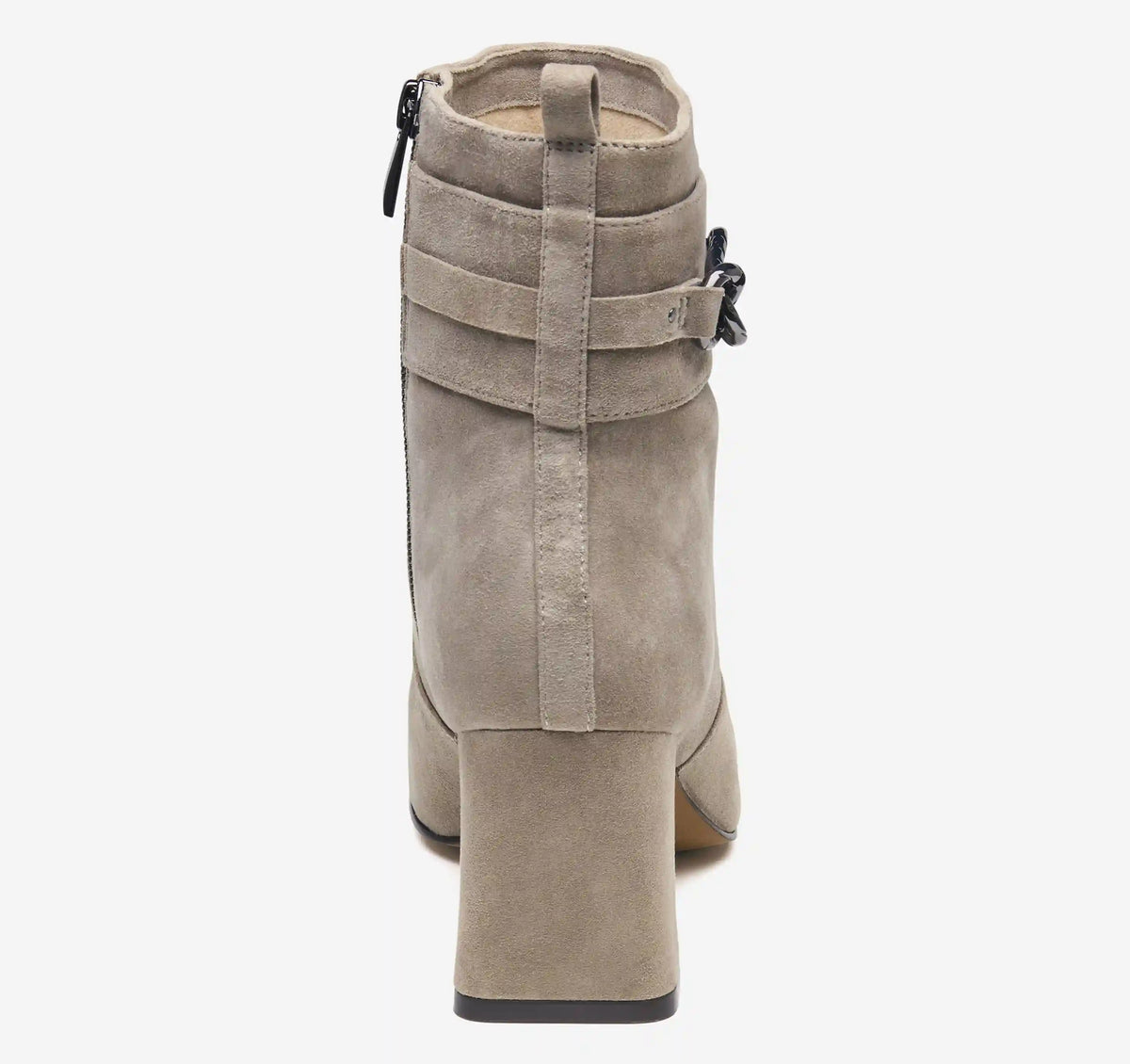 Whitney Chain Bootie - Taupe Kid Suede