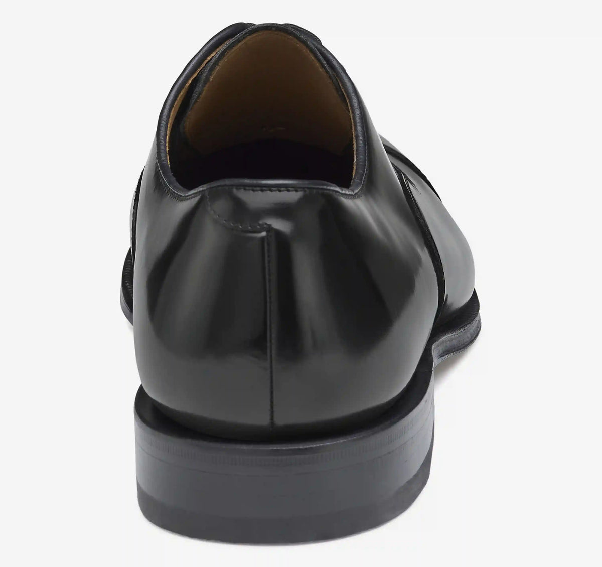 Melton Cap Toe - Black Calfskin