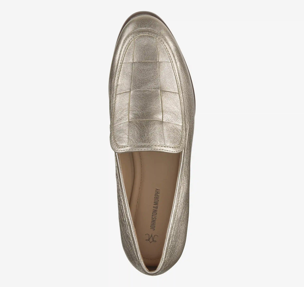 Ali Woven Loafer - Gold Italian Metallic Sheepskin
