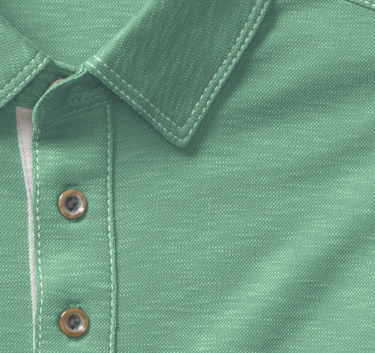 Vintage Slub Polo - Shamrock