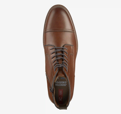 XC+™ Durham Cap Toe Boot - Cognac Waterproof Full Grain Leather