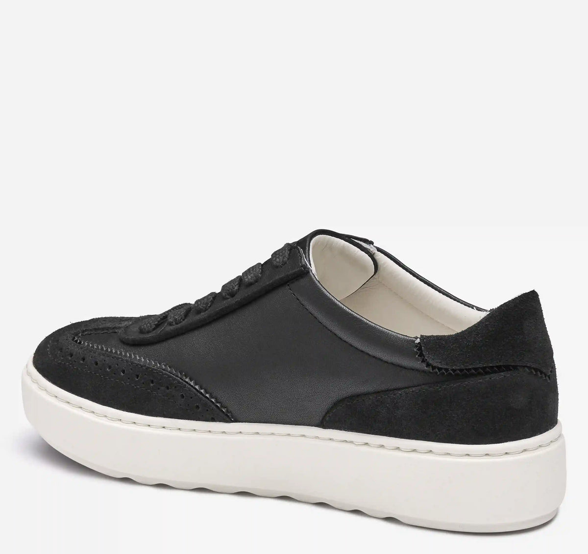 Cammie T-Toe Lace-Up - Black Glove Leather/Suede