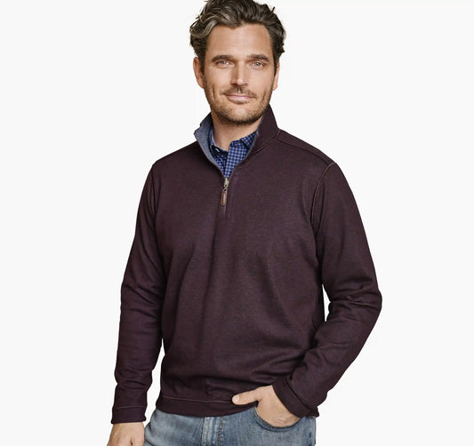 Icon Reversible Quarter-Zip - Burgundy/Blue