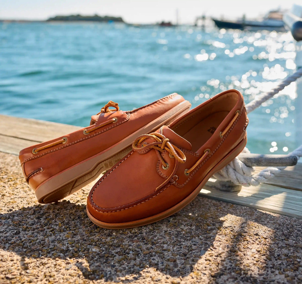 Monaco 2-Eye Boat Shoe - Tan Glove Leather