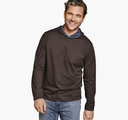 Icon Reversible Hooded Pullover - Brown/Blue