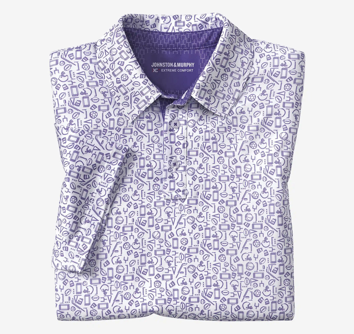 Game Day XC+™ Multi-Sport Print Polo - Purple