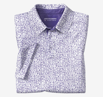 Game Day XC+™ Multi-Sport Print Polo - Purple