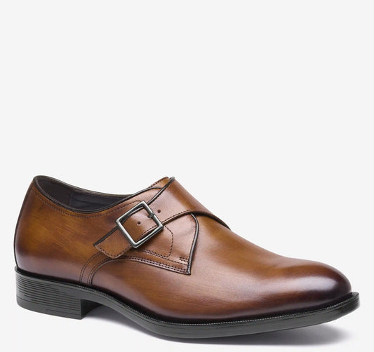 Redford Single Buckle Monk - Tan Hand-Finished Full-Grain Leather