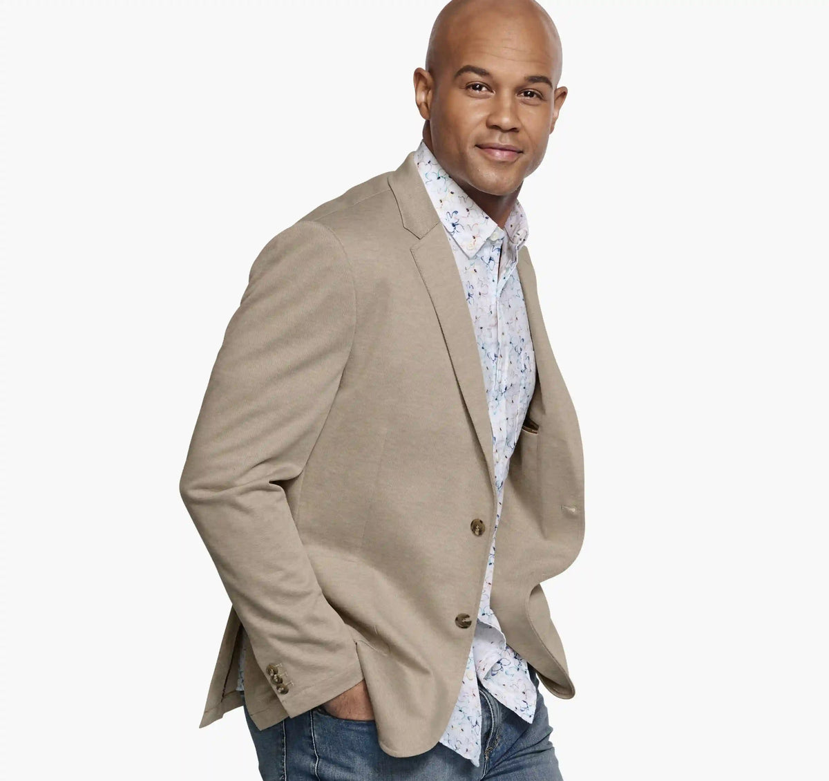 XC Flex® Pinnacle Knit Blazer - Tan Twill