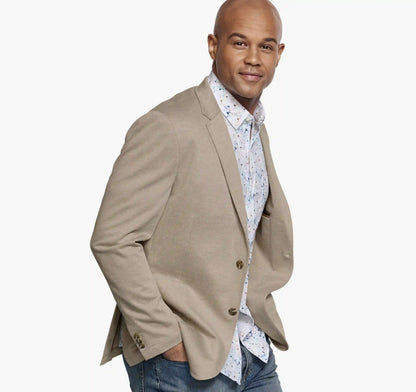 XC Flex® Pinnacle Knit Blazer - Tan Twill