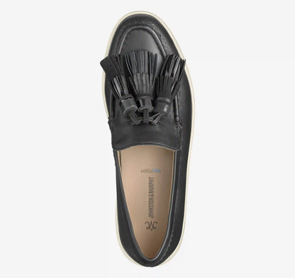 Camryn Tassel Loafer - Black Nappa Leather