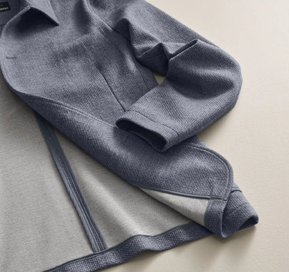 XC Flex® Knit Full-Button Blazer - Blue