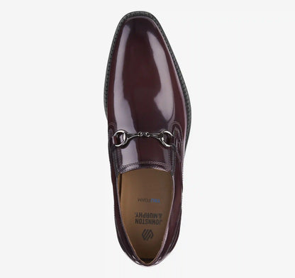 Richland Plain Toe Bit Loafer - Burgundy Brush-Off Leather
