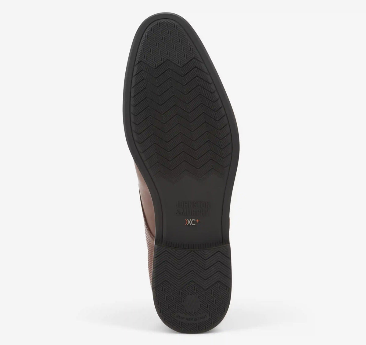 XC+™ Copley Plain Toe - Cognac Embossed Waterproof Full Grain Leather