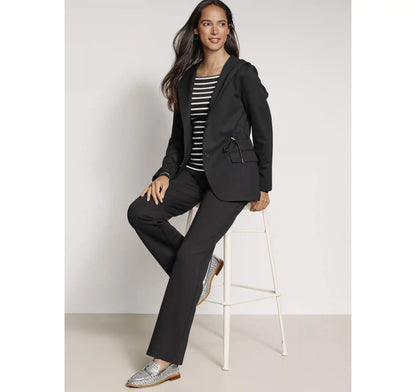 XC Flex® Shawl-Collar Blazer with Hood - Black