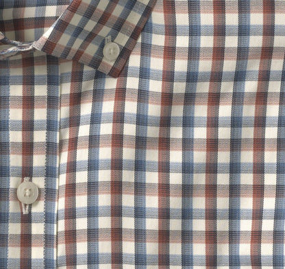 XC4® Sport Long-Sleeve Shirt - Rust Tattersall