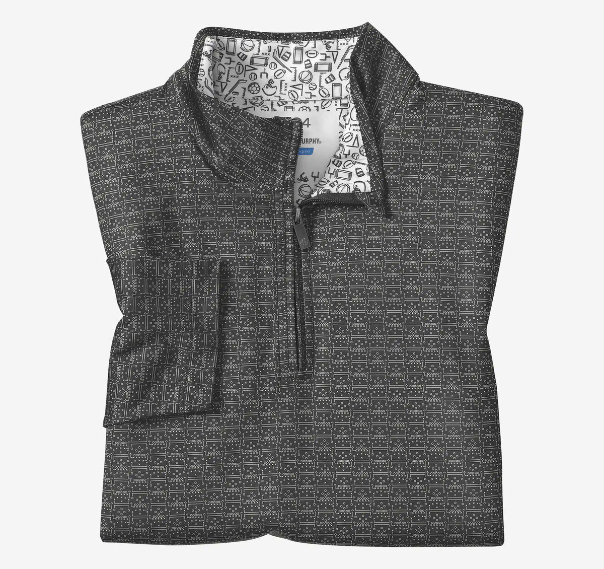 Game Day XC4® Plays Print Quarter-Zip - Black