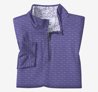 Game Day XC4® Plays Print Quarter-Zip - Purple