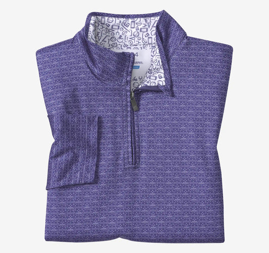 Game Day XC4® Plays Print Quarter-Zip - Purple